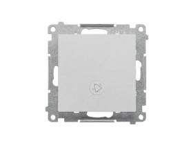 SIMON 55 Wyłącznik zwierny przycisk „dzwonek” z podświetleniem LED szybkozłącza aluminium mat TD1L.01/143 KONTAKT SIMON