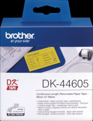 DK-44605 Paper, yellow, length 30.48 m, removable, width 62 mm