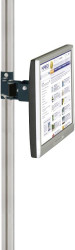 Manuflex LZ8205.7016 ESD Stojak na monitor ESD do portale aluminiowego o pojedynczym przegubie 80 mm, adapter VESA 100 m