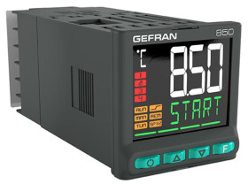 Regulator temperatury PID panelowy Gefran Uz: 24 V wyjście Analogowy 4-wyjściowy 48 x 48 x 100mm