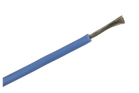 Przewód; silikonowy; SIF; 1 żyła; linka; Cu; 1,00mm2; niebieski; silikon; ciepłoodporny; bezhalogenowy; -60...+180°C; 300/500V;