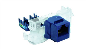 Gniazdo Rj45 Utp Kat. 5E Keystone Niebieskie (Beznarzędziowe),...