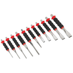 Sealey AK9135 Sheathed Punch &amp; Chisel Set 11pc