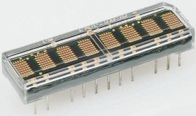 Wyświetlacz diodowy LED 8-znakowy 7 x 5 0,11 mcd 5 x 7, Zielony 4.6mm Broadcom 574 nm