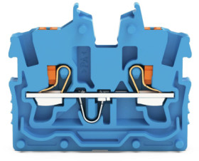 2 wire mini through terminal, push-in connection, 0.14-1.5 mm², 2 pole, 13.5 A, 6 kV, blue, 2250-324