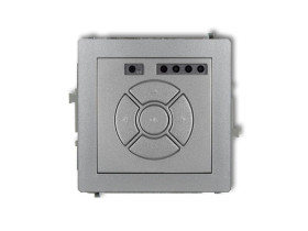 DECO Wyłącznik roletowy (sterowanie lokalne i pilotem sterowanie strefą i podstrefą) srebrny metalik 7DSR-4 KARLIK