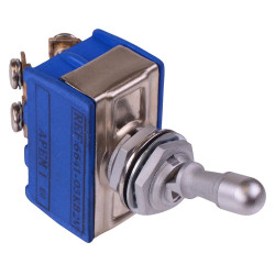 6641-03KB2V APEM On-Off Locking 12mm Toggle Switch DPST 6.5A