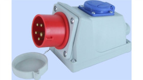 Wtyczka Stała 16A 3P+N+Z 400V Czerwona Ip44 Kombi Wsc 16 5 922040