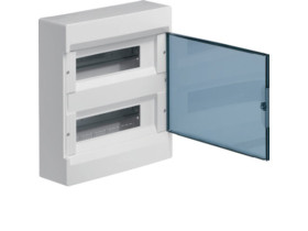 Rozdzielnica natynkowa 24 modułowa 2x12M drzwi transparentne IP40 COSMOS VD212TP HAGER