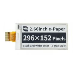 Wyświetlacz e-Paper 2,66&quot; E-Ink czarno-biały 296x152 - Waveshare 18401