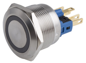 Nasadka przełącznika Chwilowy SPDT średnica wycięcia 22mm, montaż panelowy RS PRO