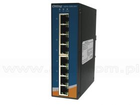 IGPS-1080-24V, Switch przemysłowy niezarządzalny, DIN, 8x 10/1000 RJ-45 PoE, obudowa slim