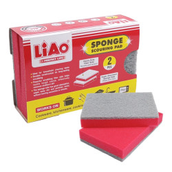 Gąbka Do Naczyń Profesjonalny Duży Zmywak Kuchenny 155x110x25mm Para