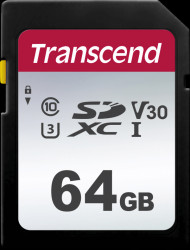 TS64GSDC300S SDXC memory card, 64 GB, UHS-I U1 class 10, 300S