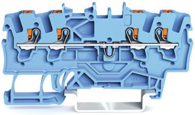 Złączka 4-przewodowa przelotowa 1,5mm2 niebieska 2201-1404 /100szt./