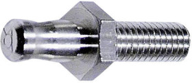 6 mm POAG plug, screw connection, silver, 04.0056