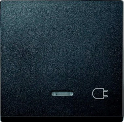 Merten System M Klawisz pojedynczy z oznaczeniem /wtyczka/ z lampką sygnalizacyjną MTN431714