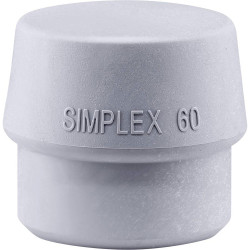 Halder 3203.060 SIMPLEX Replacement Head Grey Semihard TPE 140g 1pc