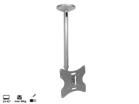 Uchwyt do telewizora sufitowy 23-42cali 62,5-87,5cm 30kg srebrny MC-504AS
