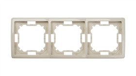Simon Basic Standard Ramka Potrójna Uniwersalna Beżowa Bmr3/12