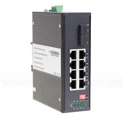 Switch przemysłowy niezarządzalny 8x 100/1G RJ-45 PoE, 2x 1G SFP (Wave Industrial WO-IS-M2GF8GT-8POE)