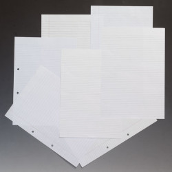 Rapid A4 Paper Ruled 6mm &amp; Margin Punched 75gsm 500 Sheets