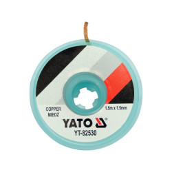 Plecionka do odsysania cyny 1,5mm (taśma rozlutowująca) YATO YT-82530