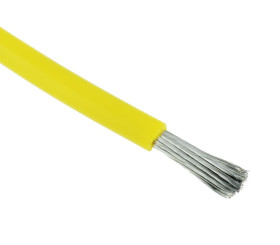 Yellow Silicone Lead Wire 10AWG 1050/0.08mm (price per metre)