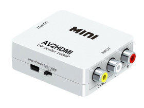 Konwerter AV (3RCA)->HDMI 1.3 zgodny z HDCP (AV2HDMI)