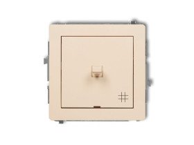 DECO Wyłącznik krzyżowy w stylu amerykańskim beżowy 1DWPUS-6 KARLIK