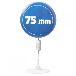 Przypinki 75mm na stojaku zestaw 50 sztuk