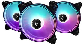 Chief NF-3012-RGB Wentylator do obudowy PC czarny (S x W x G) 120 x 25 x 120 mm