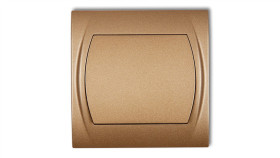 Logo Przycisk Jednobiegunowy Złoty Metalik 8Lwp-4.1