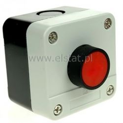 Przycisk chwilowy czerw.w obud. NC niski GB2 B101
