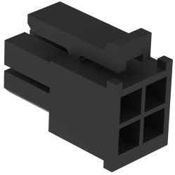 Gniazdo obudowy 4-pinowe 2-rzędowe raster: 3 mm Amphenol Communications Solutions Kabel G88MPH0422 Pionowy