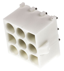 Wtyk PCB 9-pinowe raster: 6.35mm 3-rzędowe TE Connectivity Przewlekany 19.0A 600.0 V.