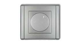 Flexi Ściemniacz Elektroniczny Przyciskowo-Obrotowy Srebrny Metalik 7Fro-1