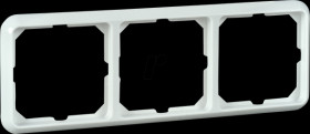 204304 Rahmen, 3-fach ,FASHION Duro, reinweiß