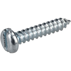 R-TECH 337105 Slotted Pan Head Self-Tapping Screws No.6 3/4in 19.0mm - Pk100
