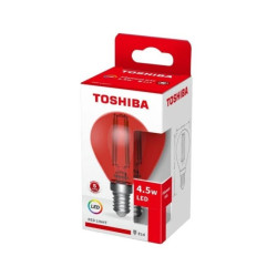 TOSHIBA LED FILAMENT (RED) G45 E14 4.5W/10szt./