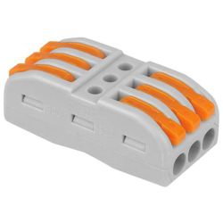 Szybkozłącze kostka elektryczna przelotowa 3 torowa