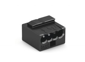 Złączka do puszek instalacyjnych MICRO 4pin - ciemnoszara