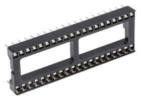 Podstawka DIL 2.54mm Pitch 15.24mm Row Spacing 40-pinowe, Przewlekany Formowany Pin, 10A Winslow