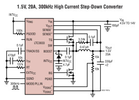 Fast Accurate Step-Down DC/DC Controller with Differential Output Sensing