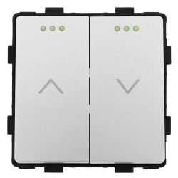 Moduł - Włącznik żaluzjowy / roletowy - szary - Tawoia Glass