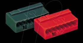 243-508 Micro plug-in terminal, 8-way, yellow, 0.6 - 0.8 mm²