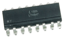 LTV847s transoptor, wyjście tranzystorowe; SO16