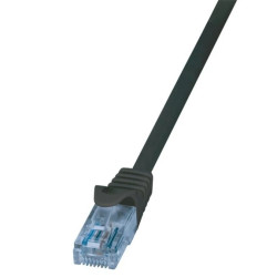 LogiLink Patchcord U/UTP czarny kat.6 PVC 5,0m.