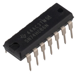 Texas Instruments Bramka logiczna XOR 4 Otwór przelotowy PDIP wejścia na bramkę: 2 14-pinowy Funkcja Push Pull