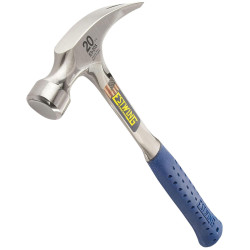 Estwing 23539 E3-20S Straight Claw Hammer, 20oz/560g